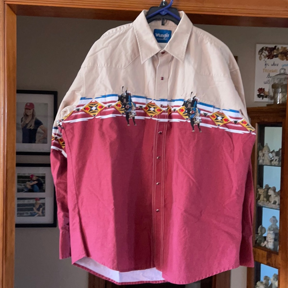 90’s Vintage Wrangler Western Snap Colorblock Cowboy Shirt G